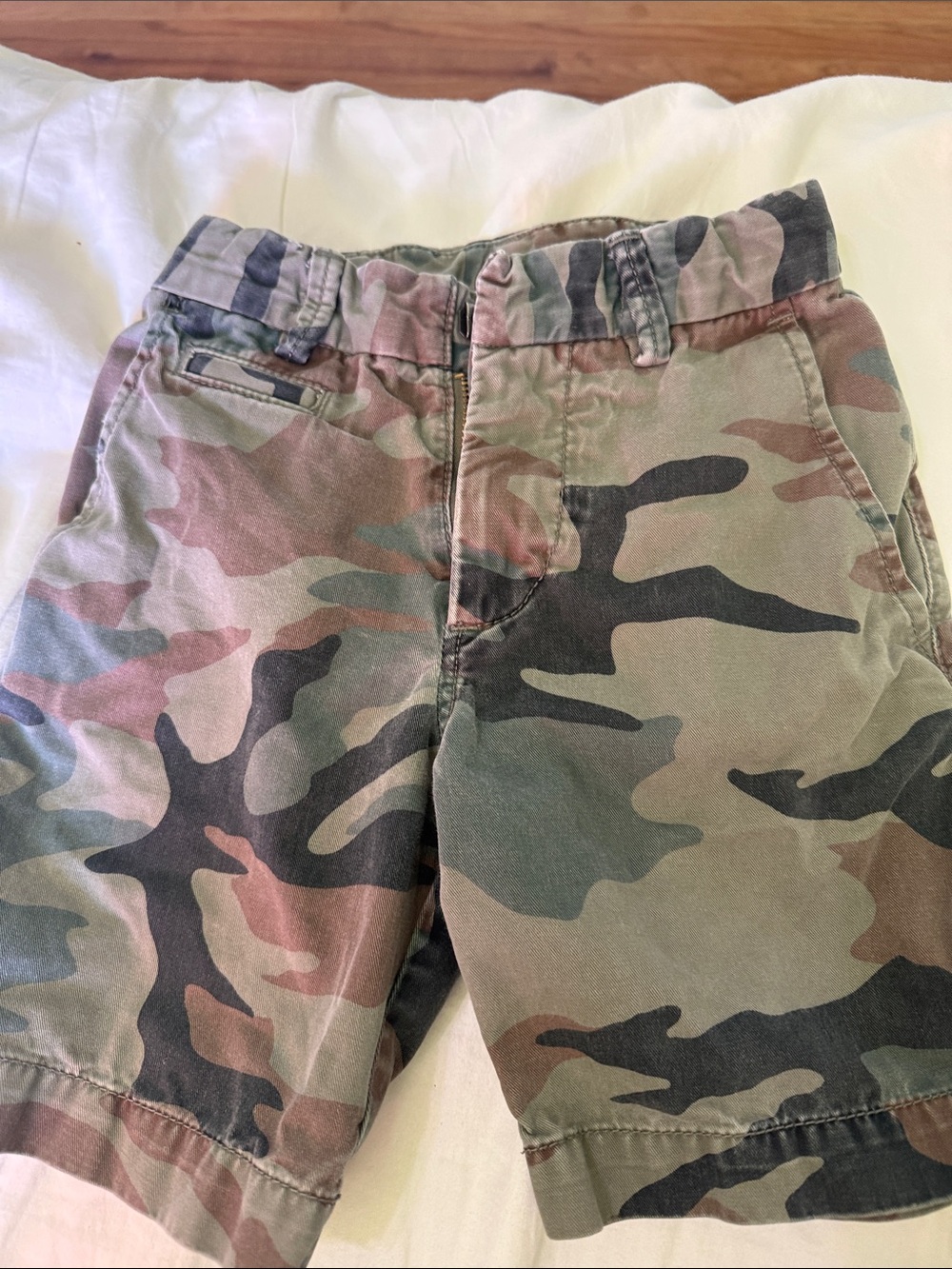 GAP Kids Camo Shorts - Green and Brown Camouflage